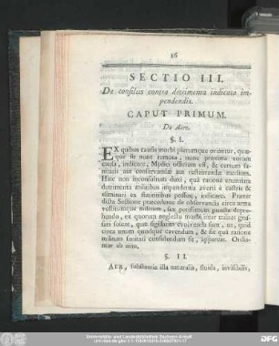 Caput Primum. De Aëre.
