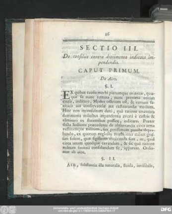 Caput Primum. De Aëre.
