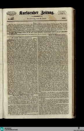 Karlsruher Zeitung, [No. 167]