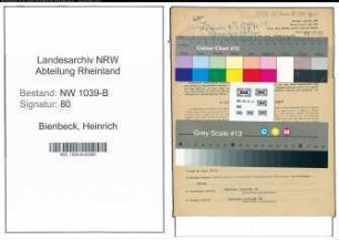 Entnazifizierung Heinrich Bienbeck , geb. 04.10.1901 (Bahnbeamter)