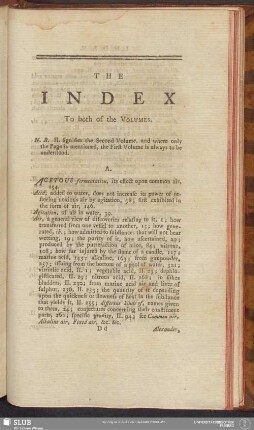 The Index To both of the Volumes