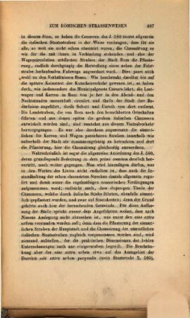 Zum römischen Straßenwesen