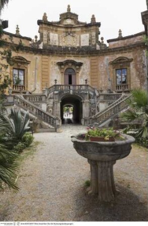 Villa Palagonia, Gartenfassade, Nordfassade