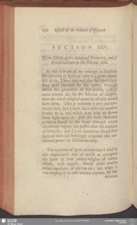 Section XXV. Of the Effects of the Solution of Bismuth, and of Distillation on the Nitrous Acid