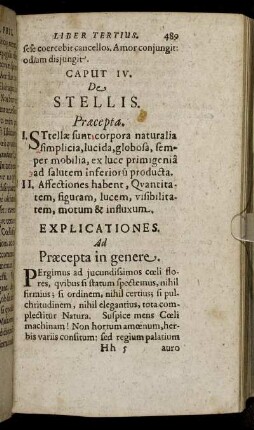 Caput IV. De Stellis.