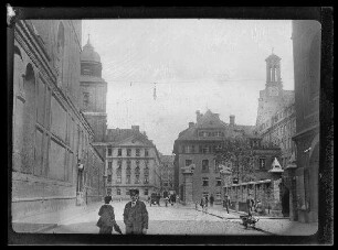 München, Ettstraße, mit Michaelskirche und Polizeipräsidium