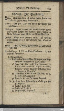 XXVIII. Die Barbarey