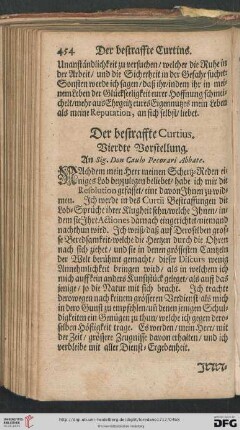 Der bestraffte Curtius