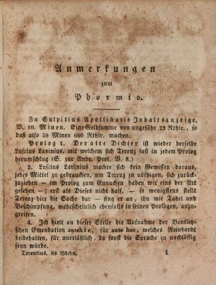 Publius Terentius im Versmaß der Urschrift, 8. Die Brüder ; [Teil 1]