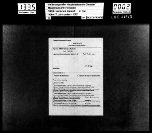 Gewechselte Schreiben zwischen des Herrn Großkanzlers Wolf Dietrich von Beichlingen und des Herrn Geheimen Rats und Erbmarschalls Hans Löser auf Sahlis und Nenkersdorf [sö. Borna], Exzellenz, in Landessachen