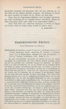 103-110 Empfehlenswerthe Schriften