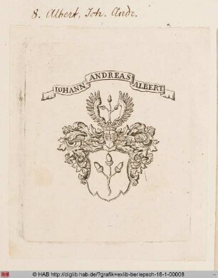 Wappen des Johann Andreas Albert