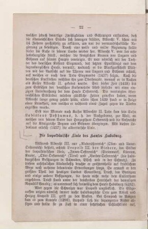 Die leopoldinische Linie des Hauses Habsburg