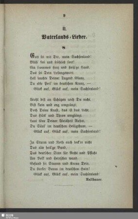 II. Vaterlands-Lieder