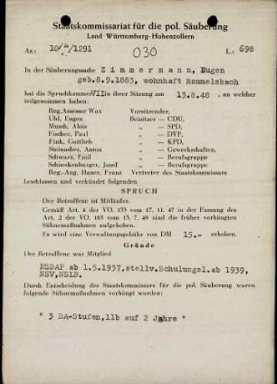 Zimmermann, Eugen