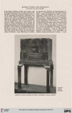 35: Möbelform und Mensch : das Suchen nach dem Konformen