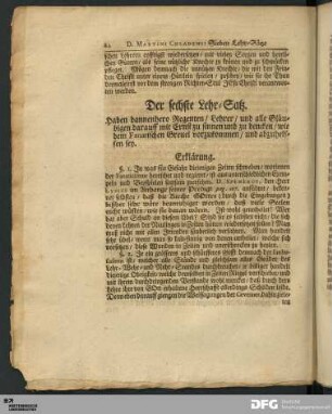 Der sechste Lehr-Satz.