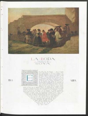 "La boda", óleo