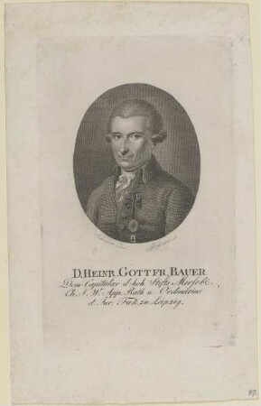 Bildnis des Heinr. Gottfr. Bauer