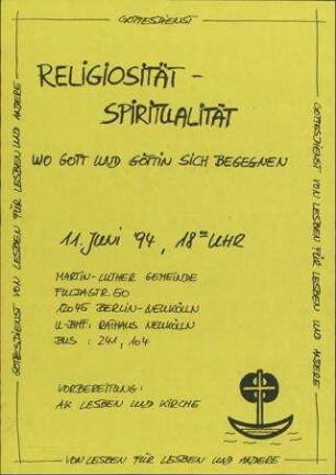 Religiösität - Spiritualität Wo Gott und Göttin sich begegnen