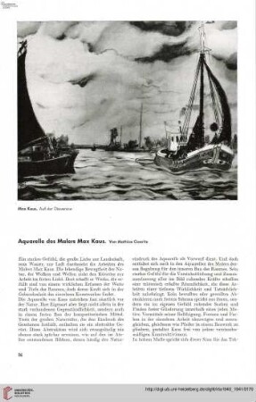 56: Aquarelle des Malers Max Kaus