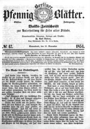 Nr. 47, Sonnabend, den 18. November