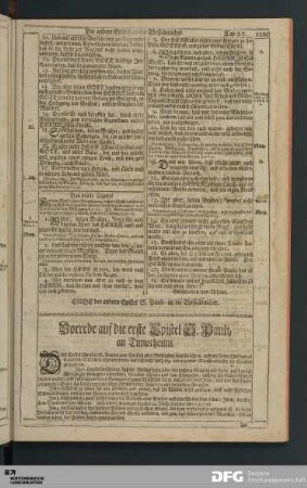 Die erste Epistel an Timotheum