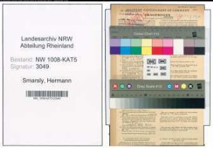 Entnazifizierung Hermann Smarsly , geb. 01.06.1899 (Gaertner)