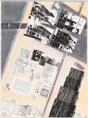 Wohnungsbau am Gleisdreieck, Berlin Schinkelwettbewerb 1990: Modellfotos, Skizzen, Erläuterungen