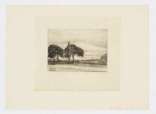 Blick auf London mit Big Ben, Blatt 11 der Folge "Douze eaux-fortes et pointes sèches"