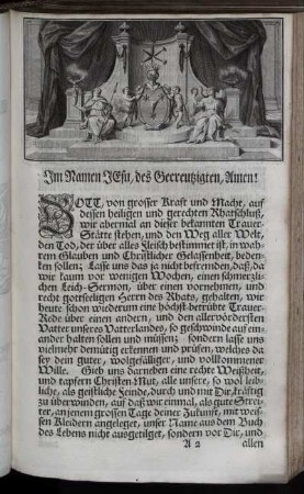 Im Namen Jesu, des Gecreutzigten, Amen!