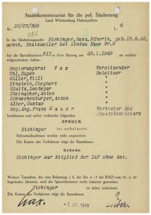 Eichinger, Rosa