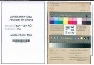Entnazifizierung Max Mecklenbeck , geb. 31.10.1914 (Vermess.Techniker)