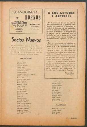 Socios nuevos