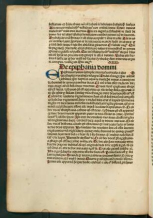 XIIII. De epiphania domini