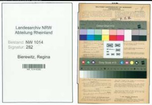 Entnazifizierung Regina Bierewitz , geb. 01.04.1895 (Gastwirtin)