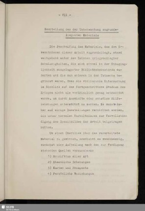 Beurteilung des der Untersuchung zugrundeliegenden Materials