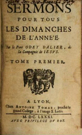 Sermons Pour Tous Les Dimanches De L'Année, 1