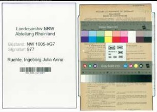 Entnazifizierung Ingeborg Julia Anna Ruehle , geb. 12.10.1906 (Studienraetin)
