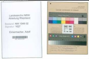 Entnazifizierung Adolf Eimermacher , geb. 15.01.1922 (Angestellter)