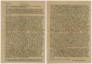 Abschrift eines Berichtes über die Vorkommnisse in Königsberg seit dem Einmarsch der Sowjetarmee im April 1945