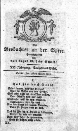 13. Stueck, 26. Maerz 1821