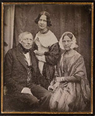 Johann Andreas Wilhelm von Bremen (1784-1852) mit seiner Frau Wilhelmine, geb. Schroeder, und ihrer Tochter Minna