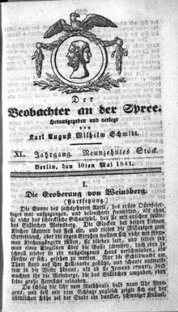 19. Stueck, 10. Mai 1841