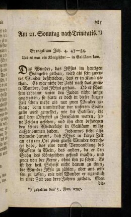 685-696, Am 21. Sonntag nach Trinitatis