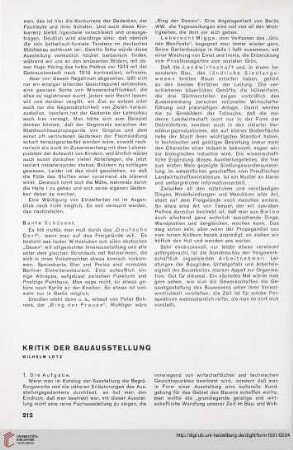 6: Kritik der Bauausstellung