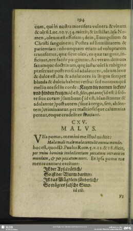 CXV. Malus