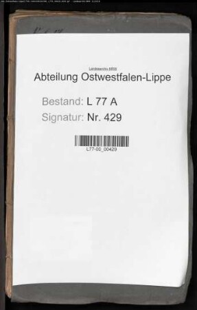 Anstellung der Justizamtmänner, Amtsschreiber, Assessoren und Auditoren beim Amt Varenholz, Bd. 6
