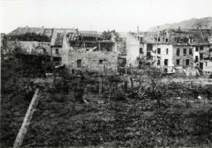 Zerstörungen Zweiter Weltkrieg - Stadtgebiet. Weingartener Straße