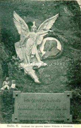 Das Zweikaiserdenkmal bei Giebichenstein